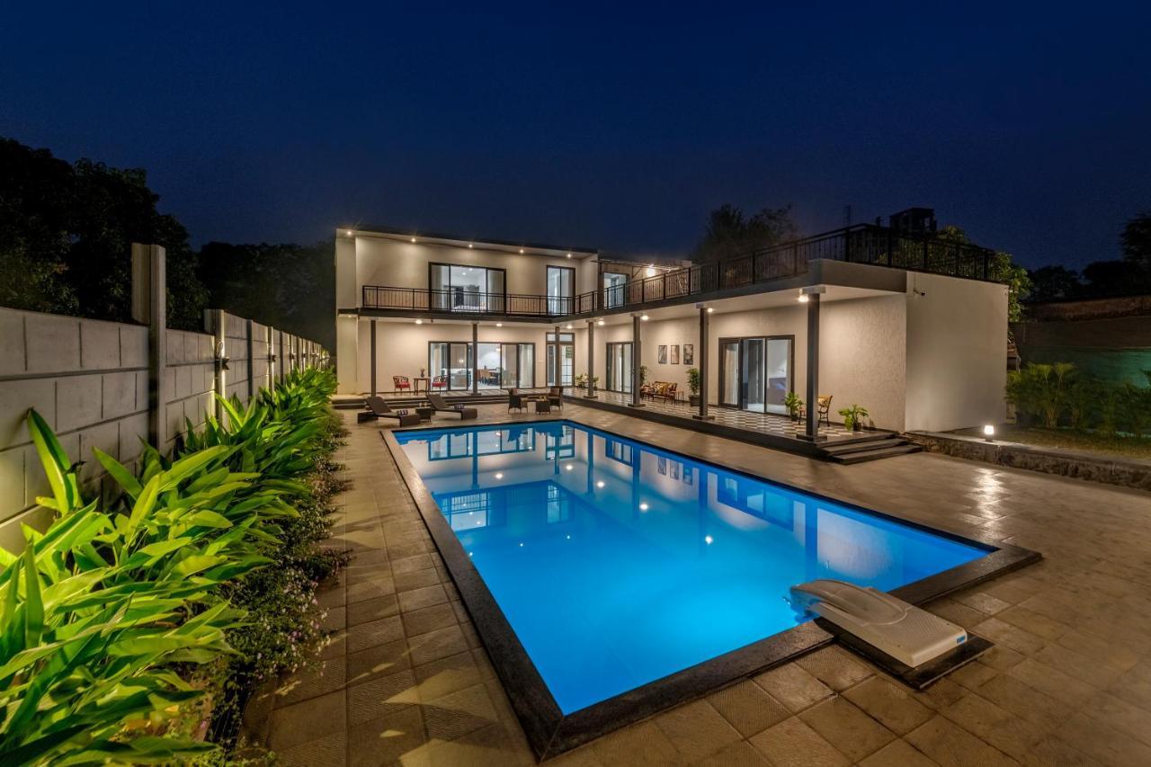 Saffronstays Mayfair Gardens 4 Bedroom Petfriendly Pool Villa Alībāg Exteriör bild