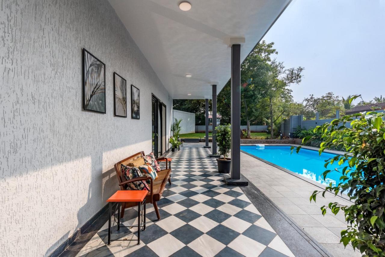 Saffronstays Mayfair Gardens 4 Bedroom Petfriendly Pool Villa Alībāg Exteriör bild